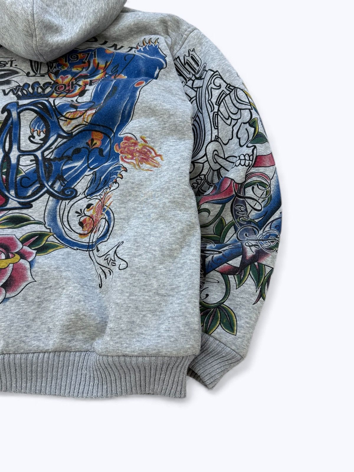 Ed Hardy Vintage Y2K Really Point Ed Hardy Style Zip Hoodie Size US XL / EU 56 / 4 - 11 Thumbnail