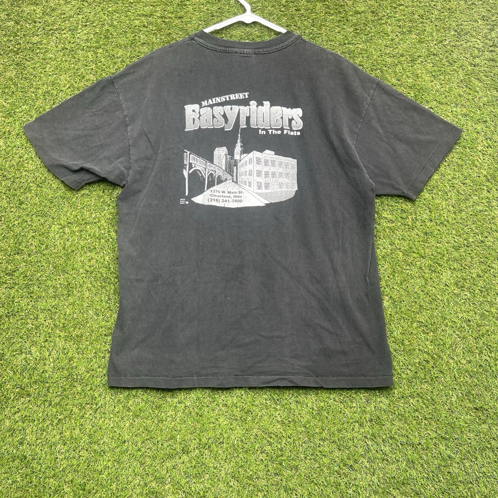 Harley Davidson VINTAGE Easy Riders Shirt Harley-Davidson Mens XL 1990s Black Graphic Tee Short Sleeve Mens XL Harley-Davidson Knight Rider Single Stitch Faded 90s Size US XL / EU 56 / 4 - 2 Thumbnail