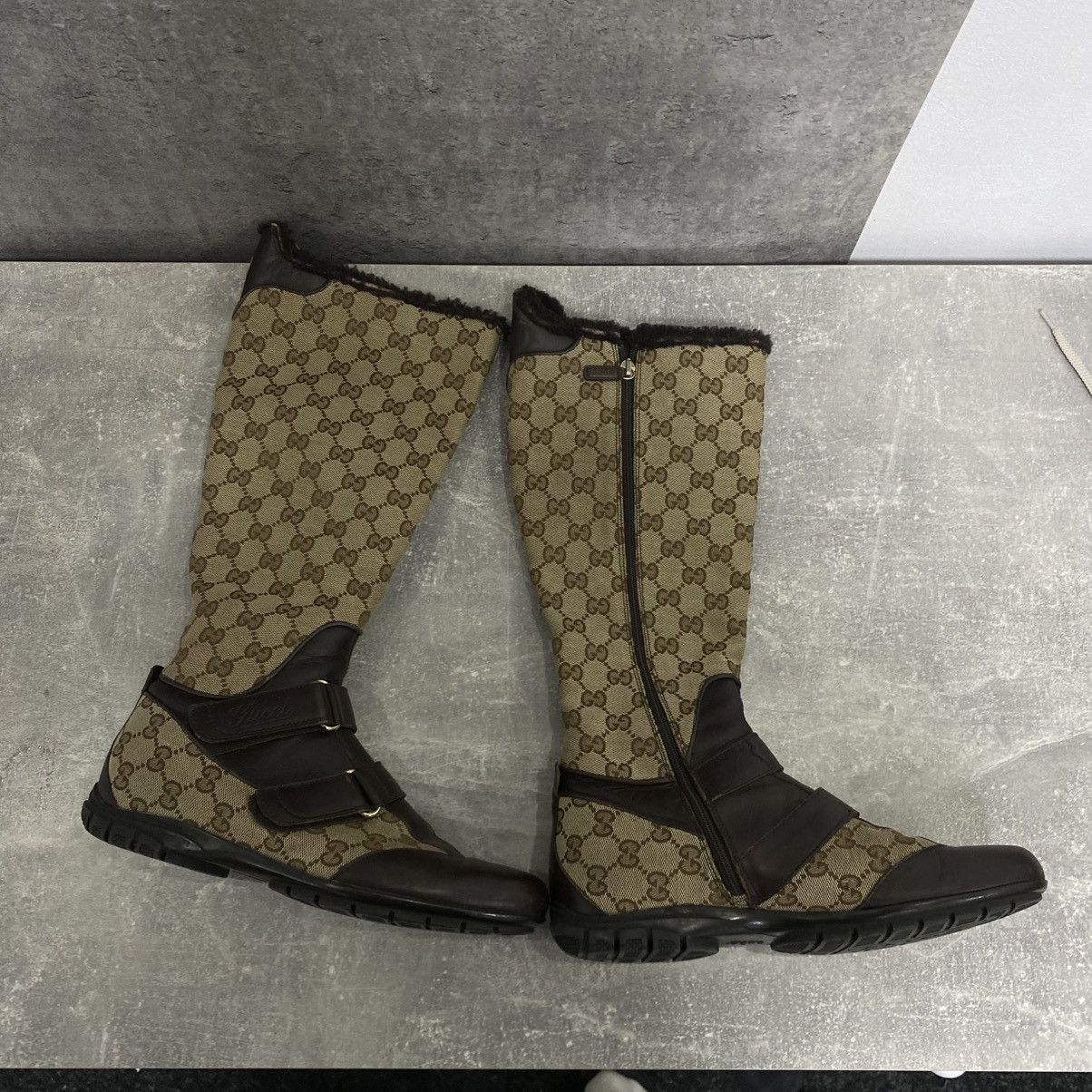 Gucci Vintage Gucci Monogram Canvas Boots High Sneakers Size US 6.5 / IT 36.5 - 2 Thumbnail