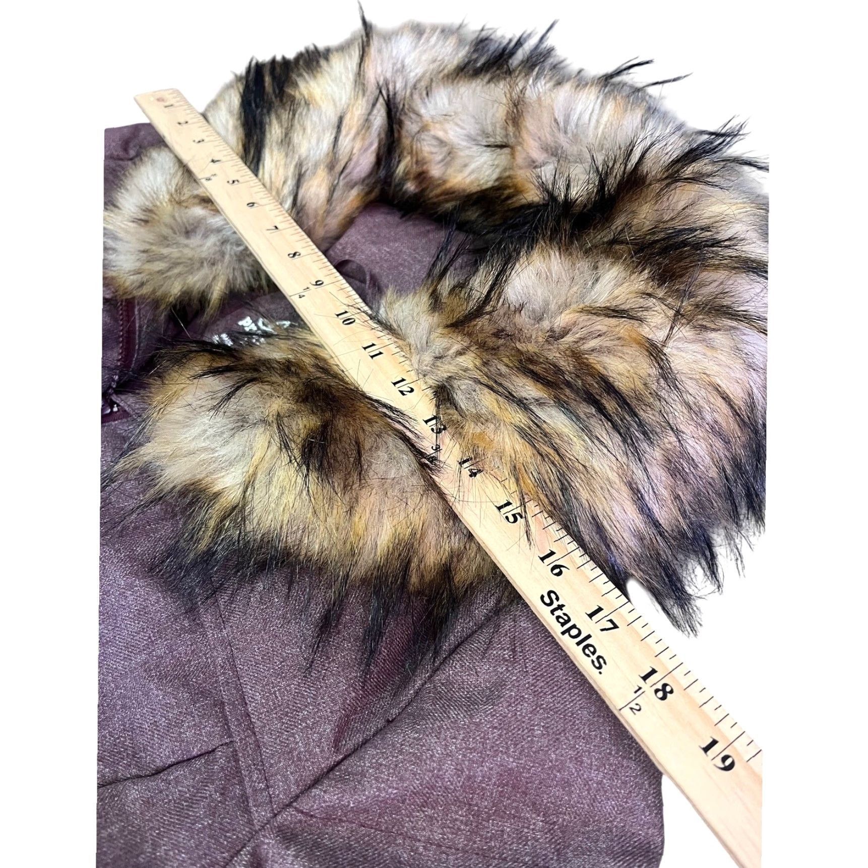 Prana Prana Jasmine Jacket Womens XL Purple Down Faux Fur Collar Winter Full Zip Size XL / US 12-14 / IT 48-50 - 3 Thumbnail