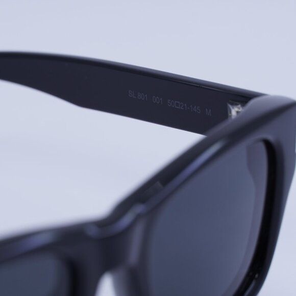 Saint Laurent Paris 🕶️ New Saint Laurent SL801 001 Sunglasses - Shiny Black Size ONE SIZE - 6 Thumbnail