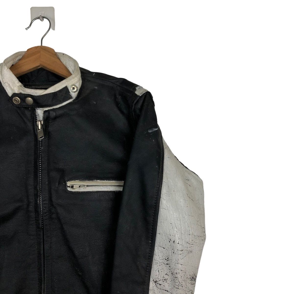Hein Gericke 🔥Vtg Biker Leather Jacket Racer Eezan Garments Japan Size US M / EU 48-50 / 2 - 6 Thumbnail