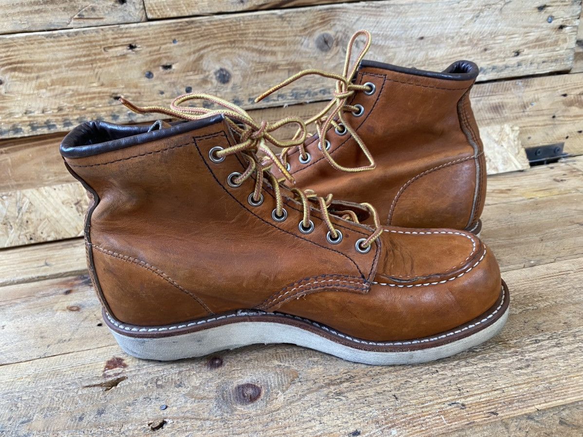 Red Wing Redwing moc-toe brown leather boots uk 6.5 Size US 7.5 / EU 40-41 - 10 Thumbnail