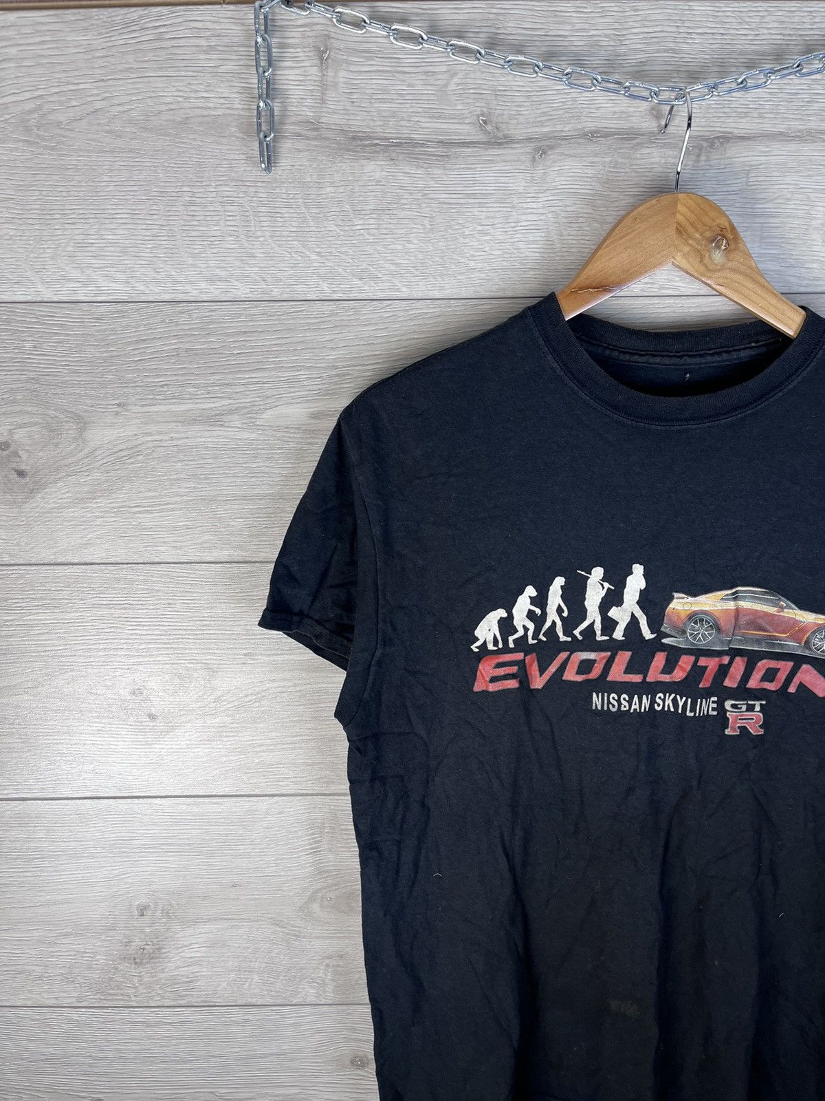 Fruit Of The Loom Vintage men’s T-shirt Merch Nisan Skyline Evolution size L Size US L / EU 52-54 / 3 - 2 Thumbnail
