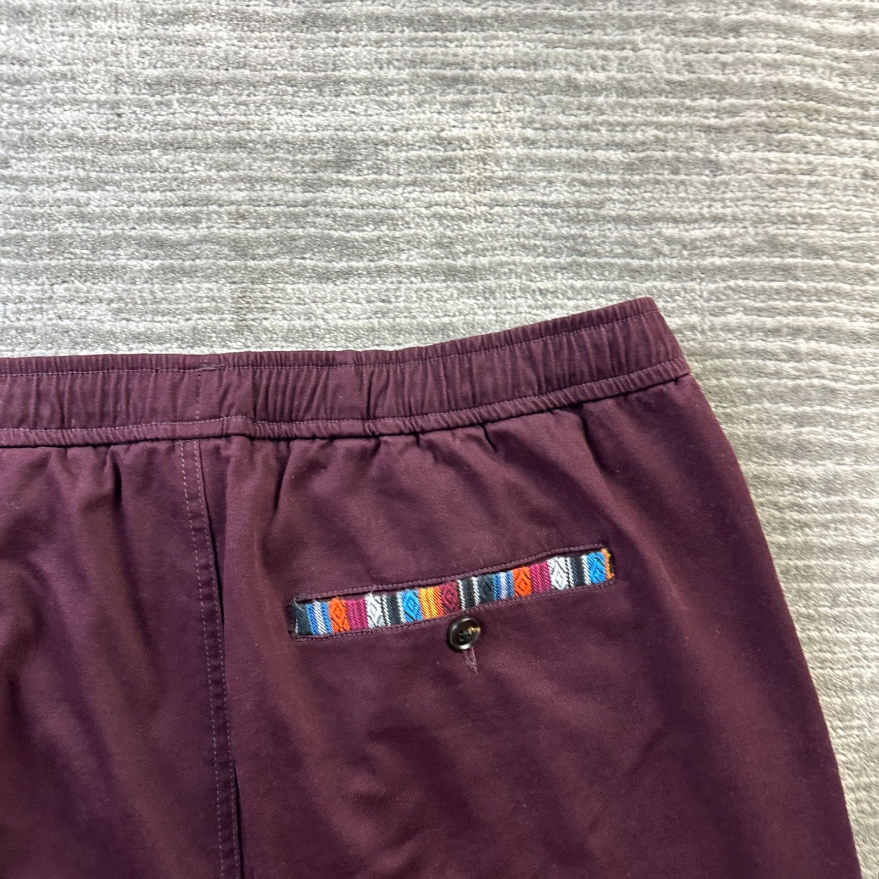 Vintage Wowie Hoth Jogger Pants Mens Large Red Aztec Outdoors Size US 33 - 4 Thumbnail