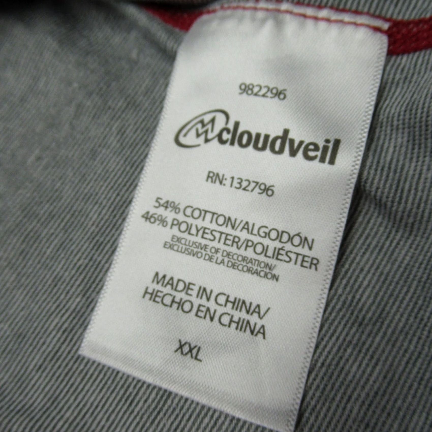 Vintage Cloudveil Shirt Mens 2XL Gray 1/4 Zip Pullover Lightweight Quick Dry Breathable Wicking Outdoor Activewear Sports Shirt Mens Size US XXL / EU 58 / 5 - 4 Thumbnail