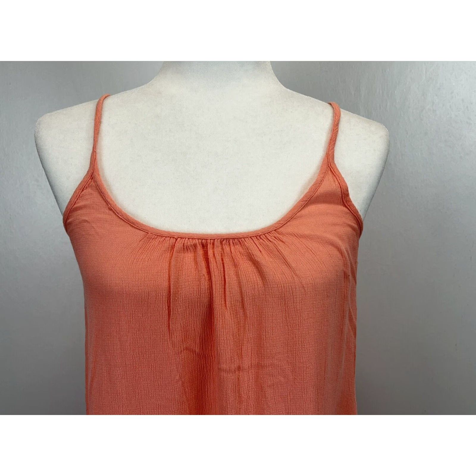 Loft LOFT Shift Sundress XS Peach Adjustable Straps Casual Dress Size XS / US 0-2 / IT 36-38 - 4 Thumbnail