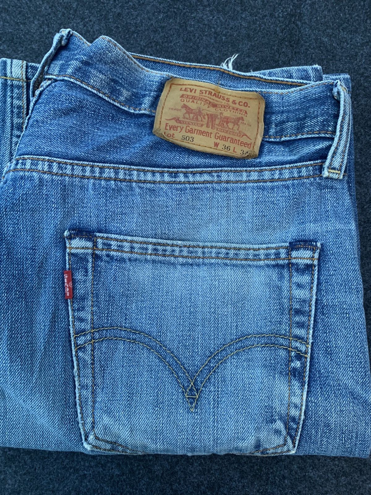 Levi's Y2K Levi's 503 light wash denim - Relaxed Straight W34 Size US 34 / EU 50 - 11 Thumbnail