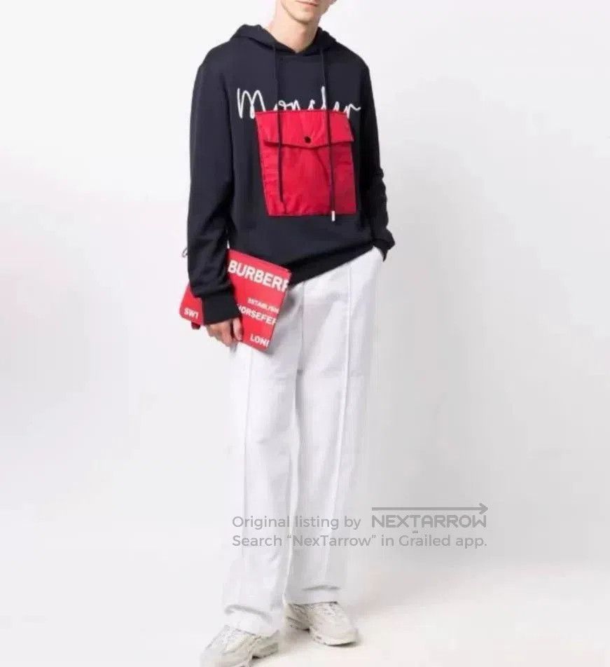 Moncler Moncler Men's Hooded Sweatshirt in Blue. Size US S / EU 44-46 / 1 - 2 Thumbnail