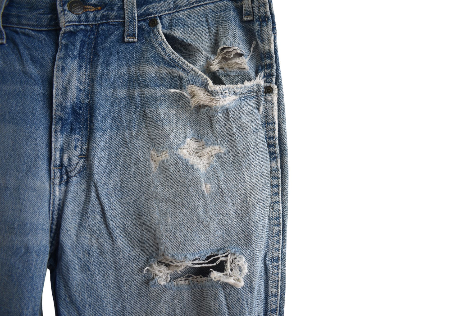Dickies × Vintage Wide Leg 🔥 Dickies Distress Jeans Pants W30 Size US 30 / EU 46 - 5 Thumbnail