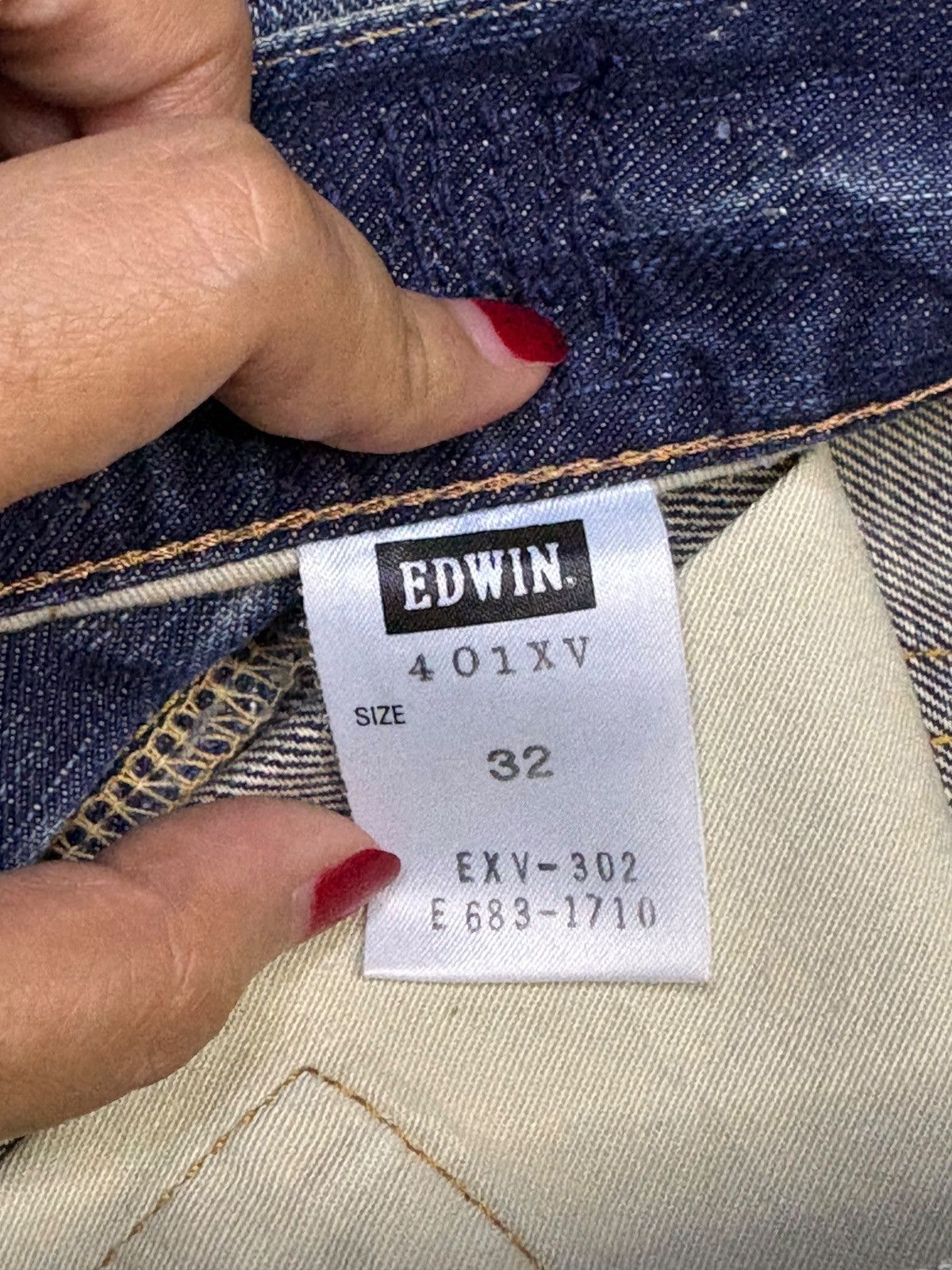 Edwin × Japanese Brand Exclusive Vintage Edwin XV Mud Wash Patched Flare Jeans Size US 35 - 10 Thumbnail