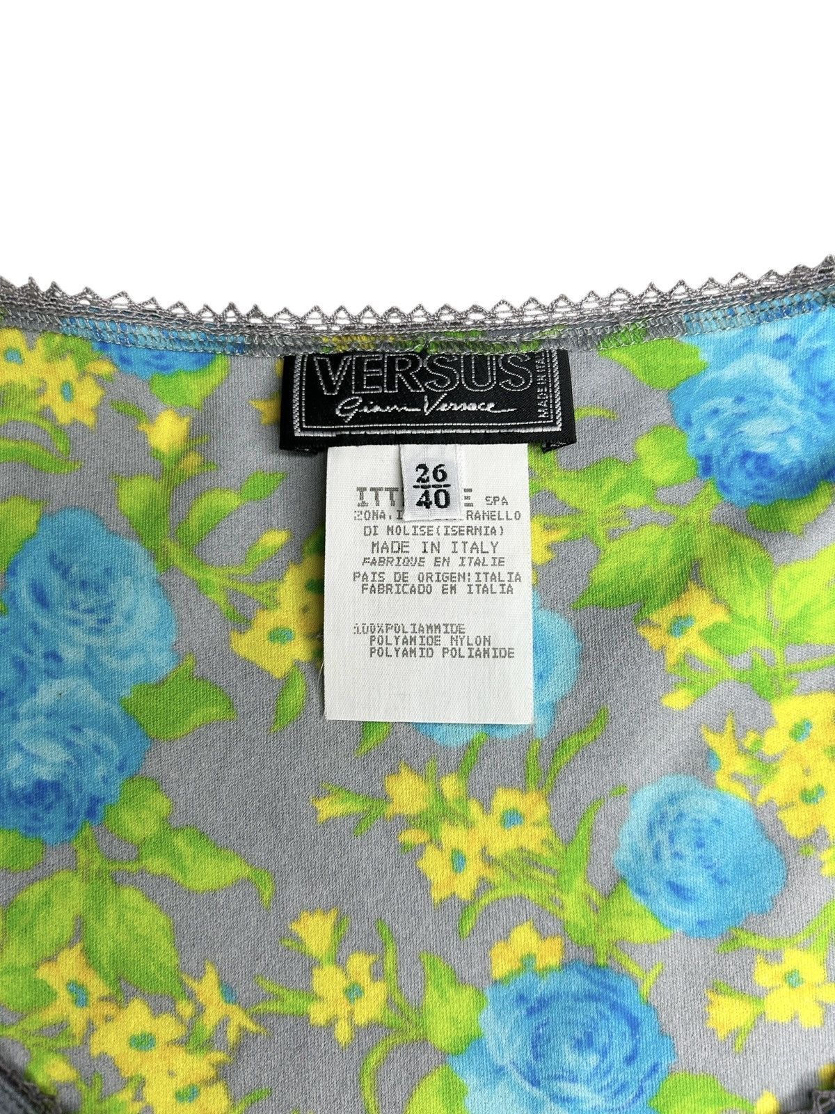 Versus Versace 90s Floral Dress Size S / US 4 / IT 40 - 4 Thumbnail