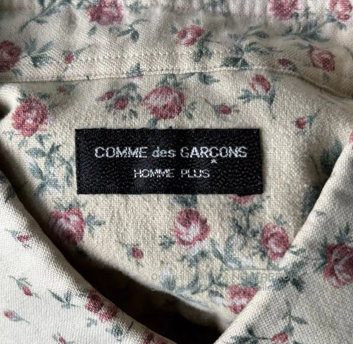 Comme des Garcons Beige Floral Long Sleeve Button. Size US L / EU 52-54 / 3 - 5 Thumbnail