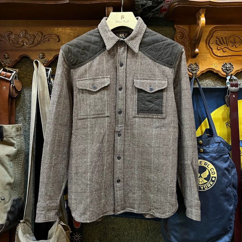 RRL Ralph Lauren RRL Ralph Lauren Old style spliced wool shirt Size US S / EU 44-46 / 1 - 1 Thumbnail