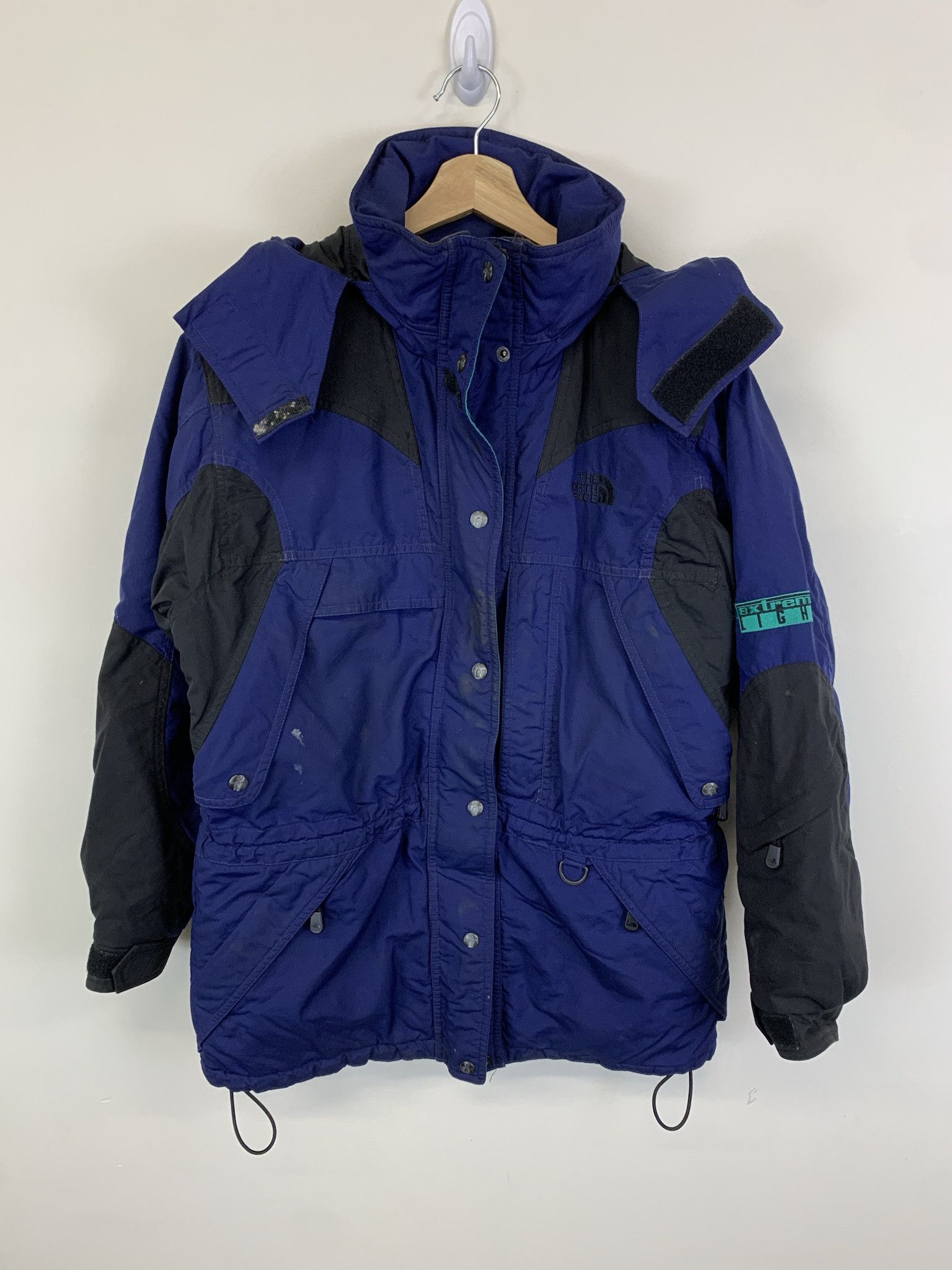 Vintage Vintage 1990s The North Face Navy Rain Skiing Outdoors Jacket Size S Size US S / EU 44-46 / 1 - 1 Thumbnail