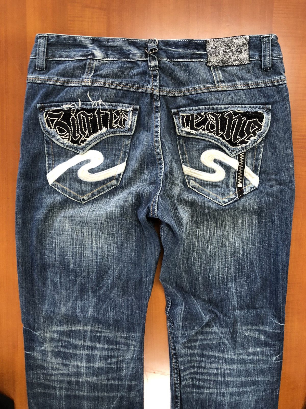 Denime Big Train Osaka Embroidered Jeans Size US 34 / EU 50 - 4 Thumbnail