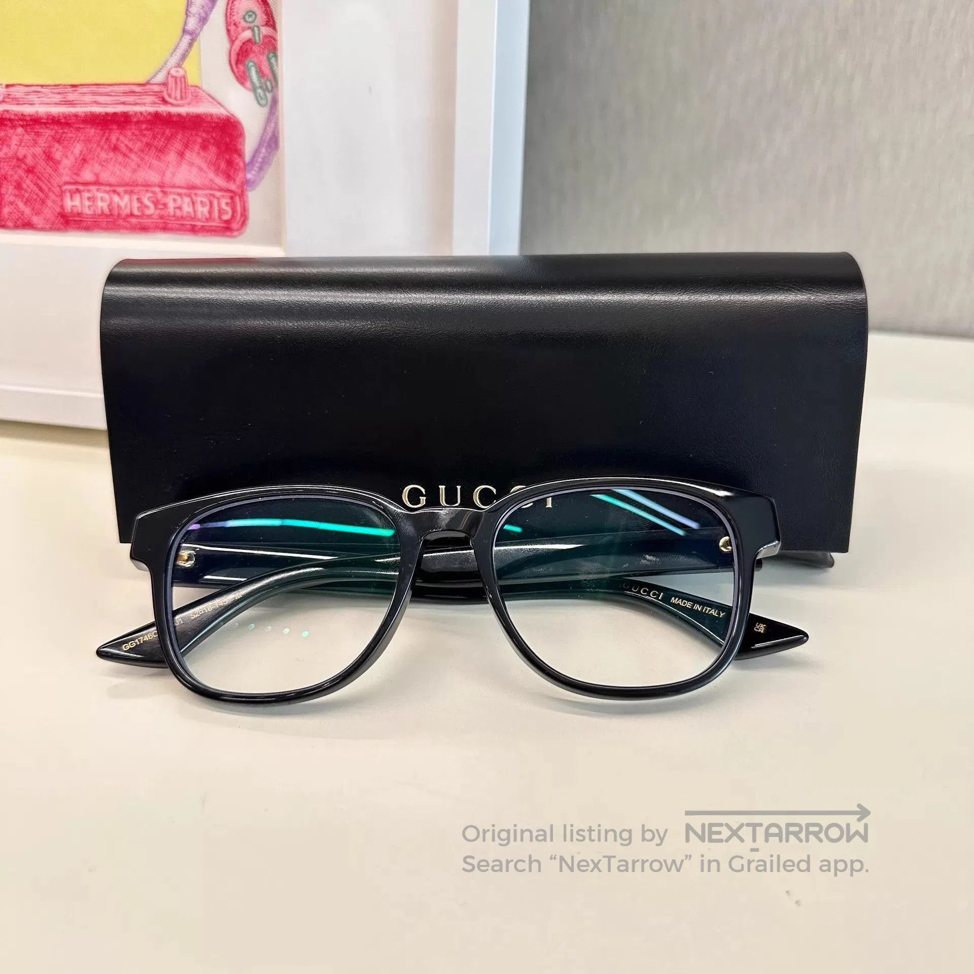 Gucci Black Square Frame Optical Glasses. Size ONE SIZE - 1 Thumbnail