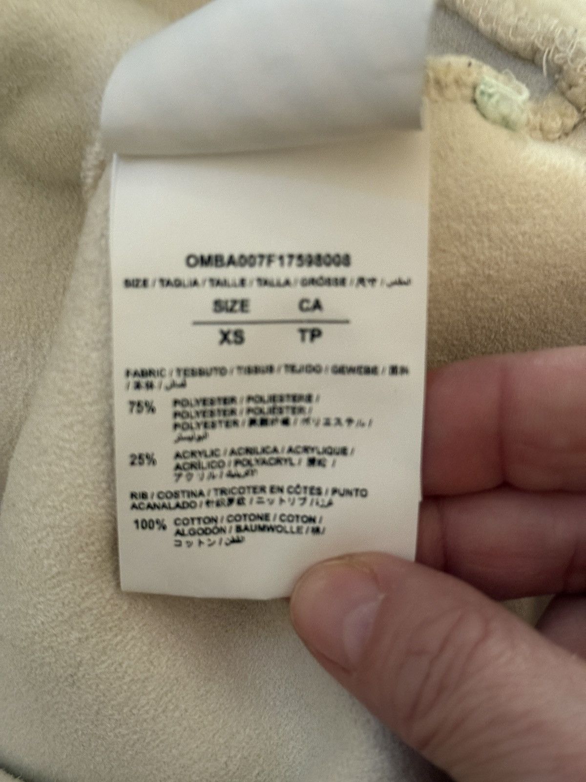 Off-White Off white faux shearling sweatshirt Size US XS / EU 42 / 0 - 7 Thumbnail