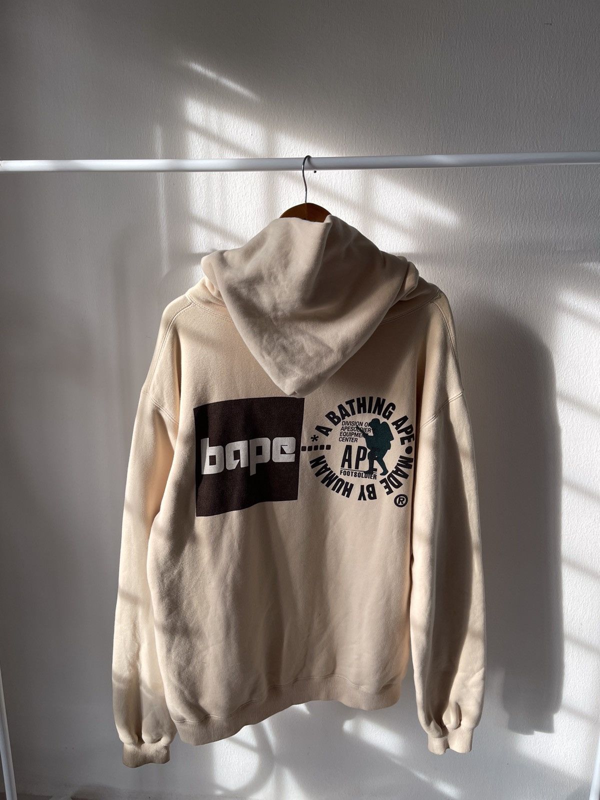 Bape × Nigo 1999 Bape Foot Soldier Thermal Zip Hoodie Size US XL / EU 56 / 4 - 5 Thumbnail