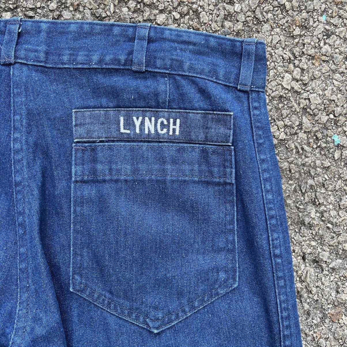 Vintage VINTAGE 70s 80s USN SEAFARER DUNGAREE FLARE DENIM JEANS Size US 31 - 13 Thumbnail