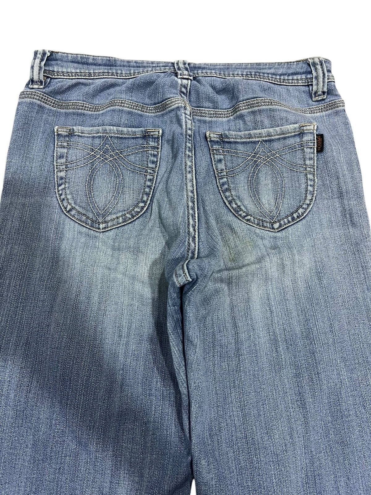 If Six Was Nine × Japanese Brand × Le Grande Bleu (L.G.B.) FLARE💥 JAPANESE BRAND WASHED BLUE DENIM PANTS Size 30" / US 8 / IT 44 - 9 Thumbnail