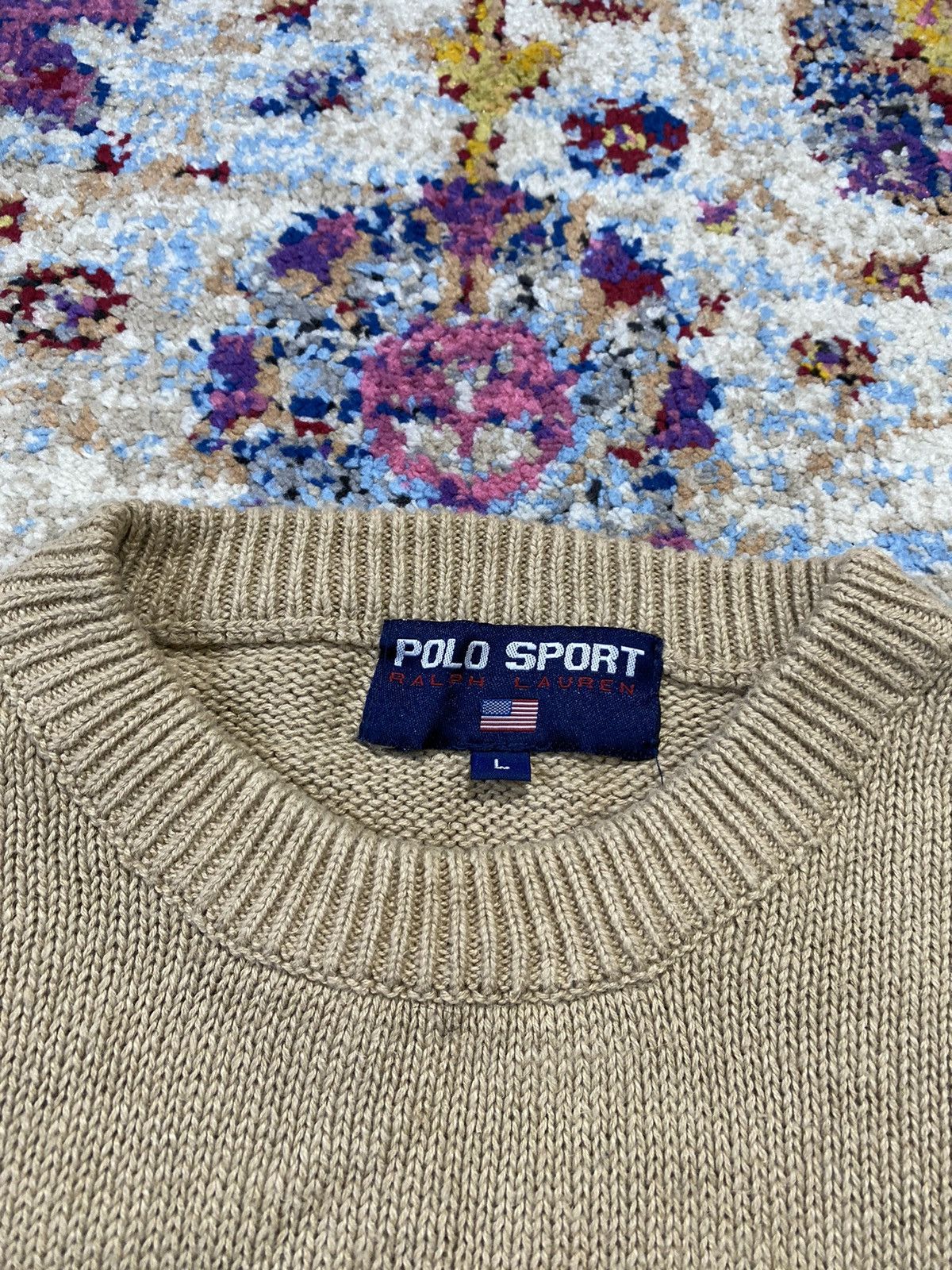 Polo Ralph Lauren Polo Sport Ralph Lauren 3 tone Knitwear Sweater Size US L / EU 52-54 / 3 - 5 Thumbnail