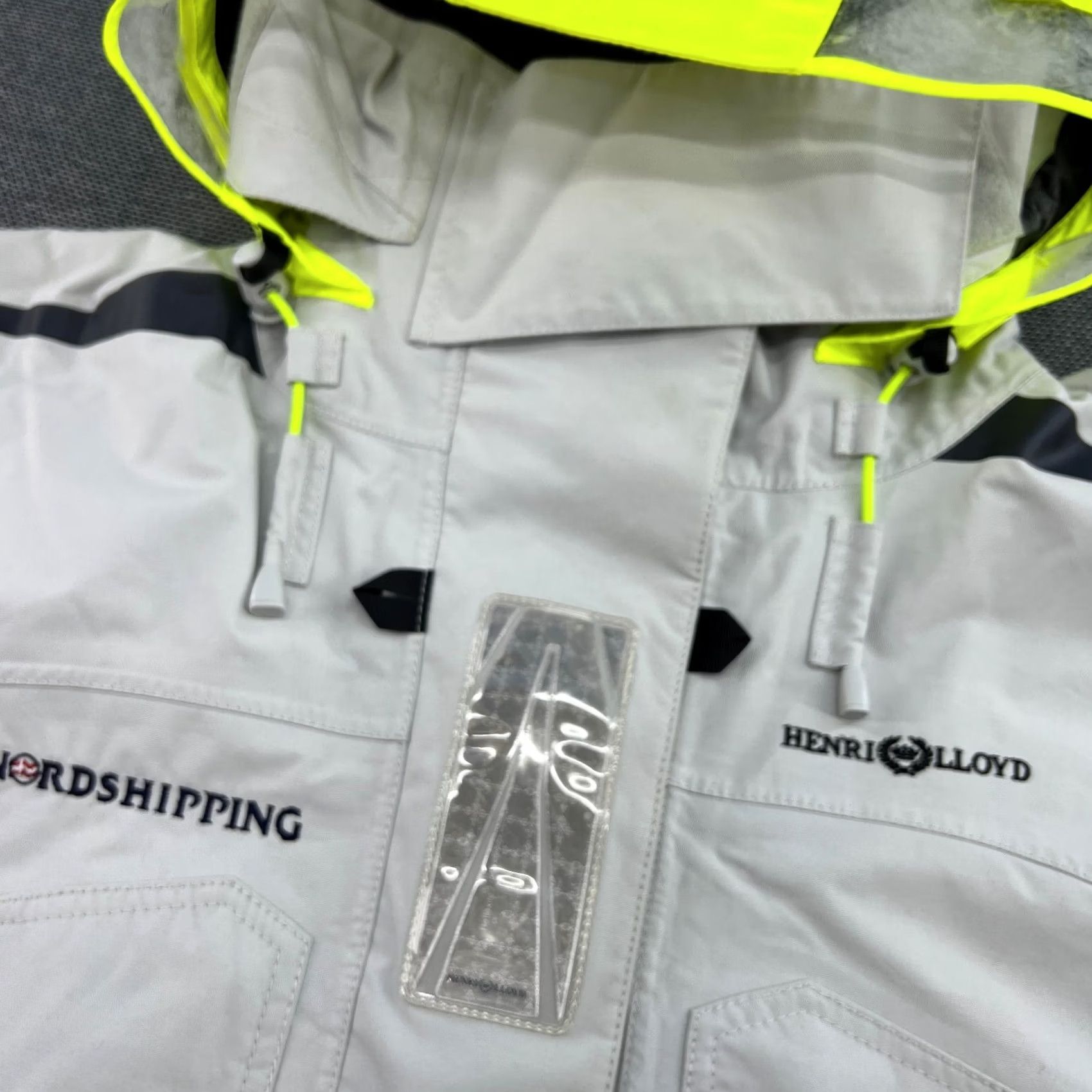 Henri Lloyd Henry Lloyd TP2 Alpha Yachting Womens Jacket XL Hooded Windbreaker Water Resistant Gray Pattern Solid Full Zip Pockets Casual Size XL / US 12-14 / IT 48-50 - 6 Thumbnail