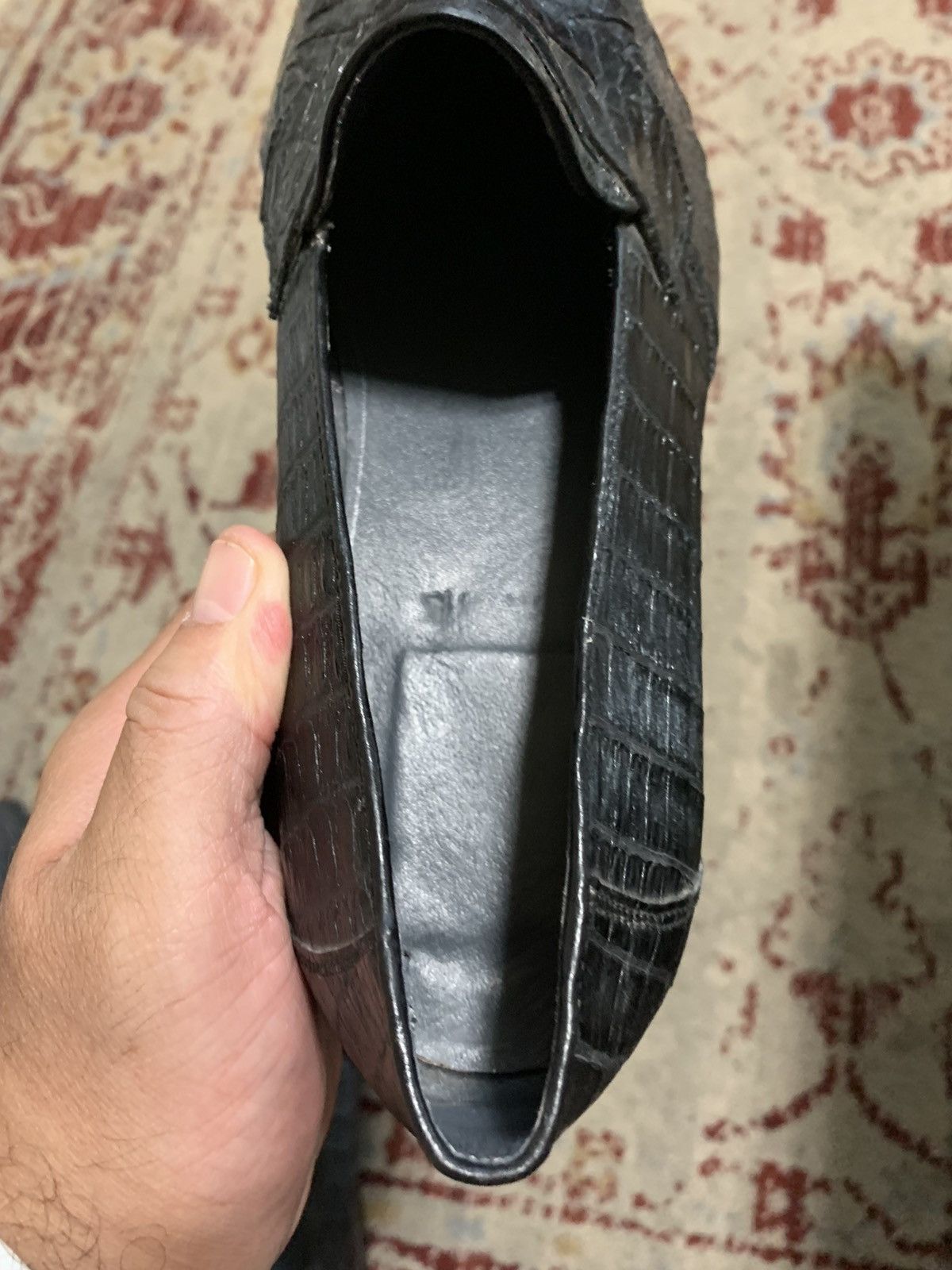 Bally × Vintage Cayman Croc slip on Penny loafers Size US 9 / EU 42 - 10 Thumbnail