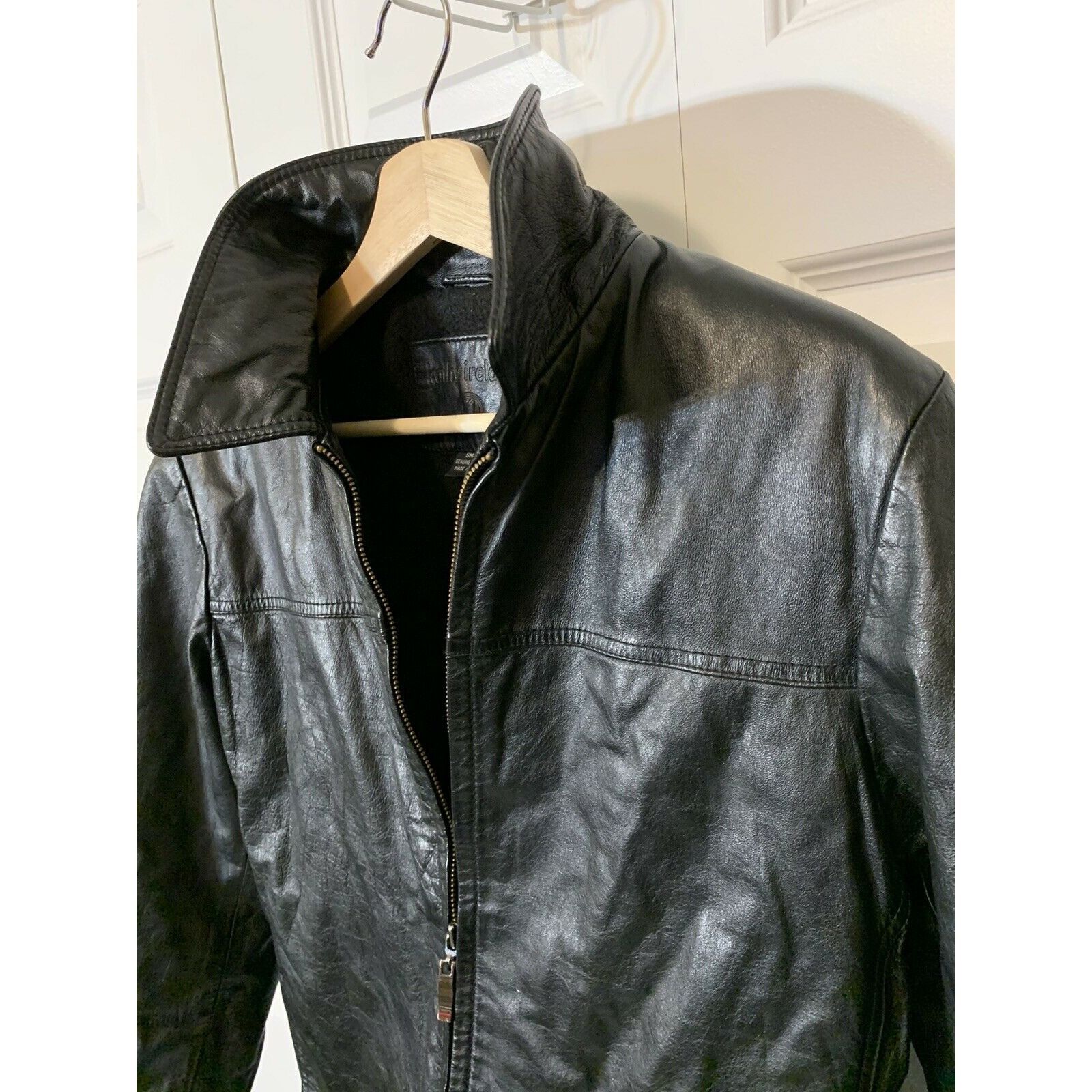 Other Kathy Ireland Black Leather Jacket Coat Women's Sz M Size M / US 6-8 / IT 42-44 - 1 Thumbnail