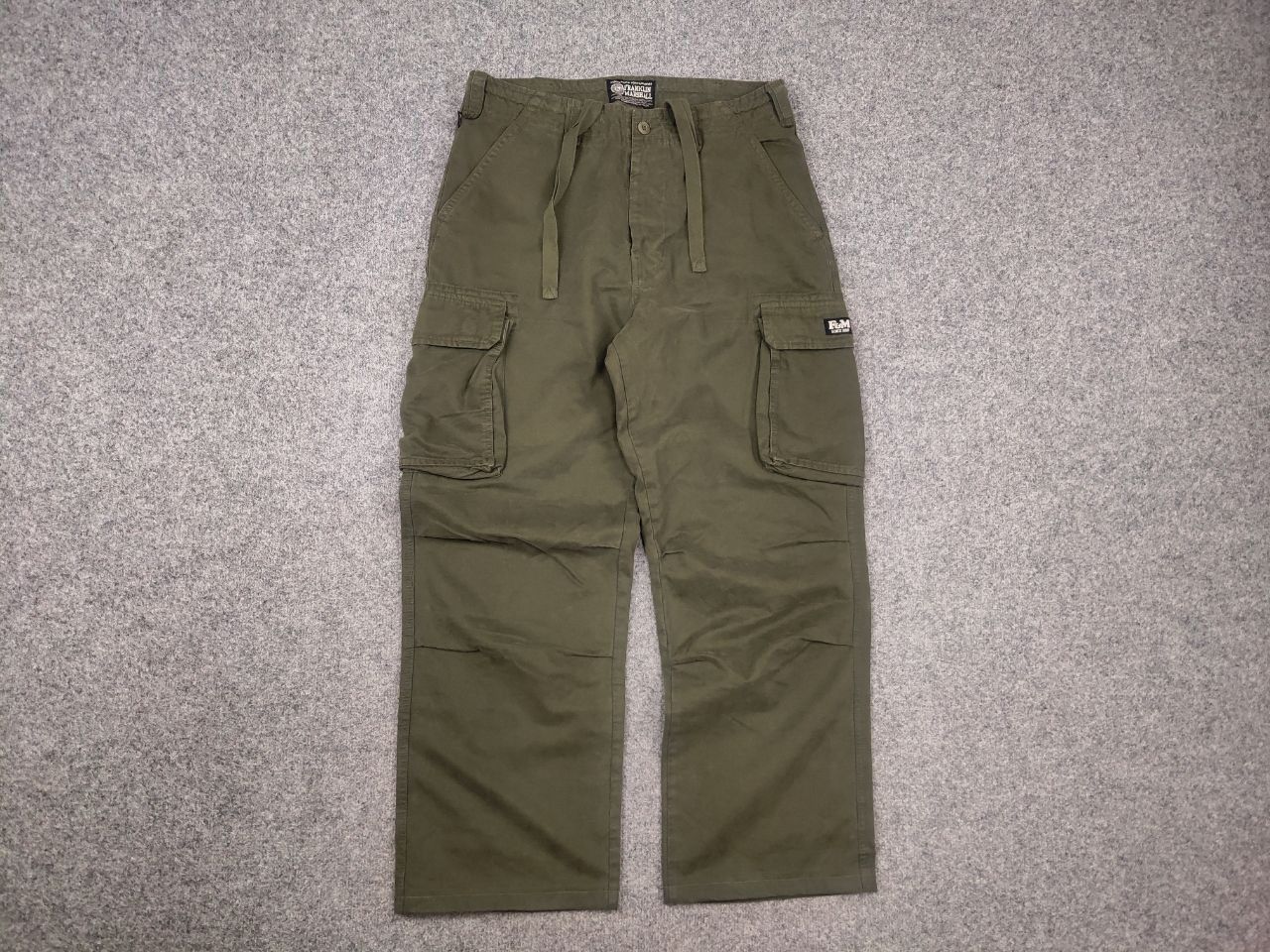 Franklin & Marshall Franklin Marshall American Military Army Baggy Cargo Pants Size US 34 / EU 50 - 6 Thumbnail