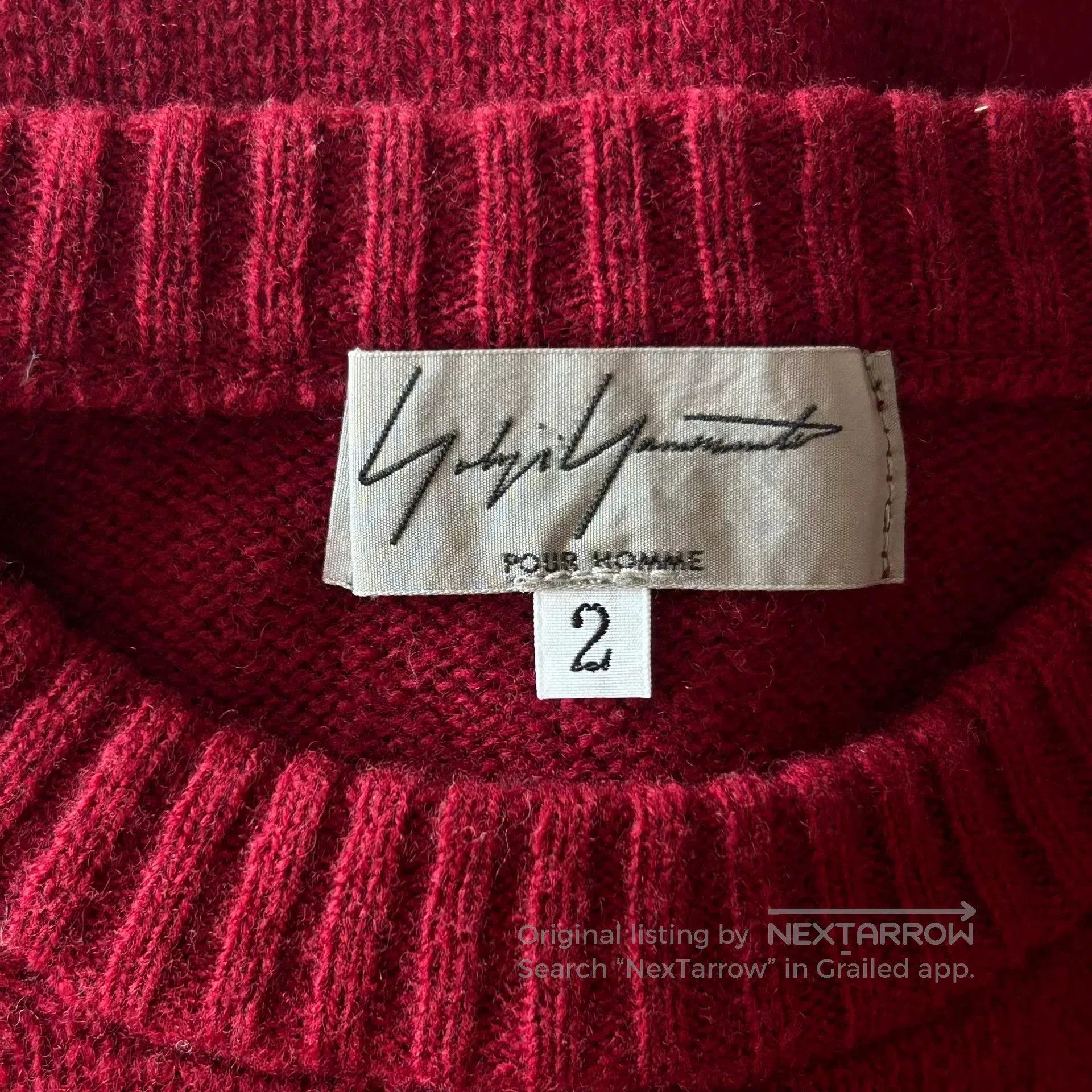 Yohji Yamamoto yohji yamamoto burgundy ethnic style sweater. Size US M / EU 48-50 / 2 - 6 Thumbnail