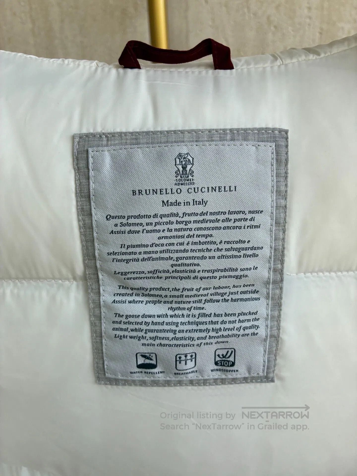 Brunello Cucinelli Brunello Cucinelli Beige Down Jacket. Size US M / EU 48-50 / 2 - 8 Thumbnail