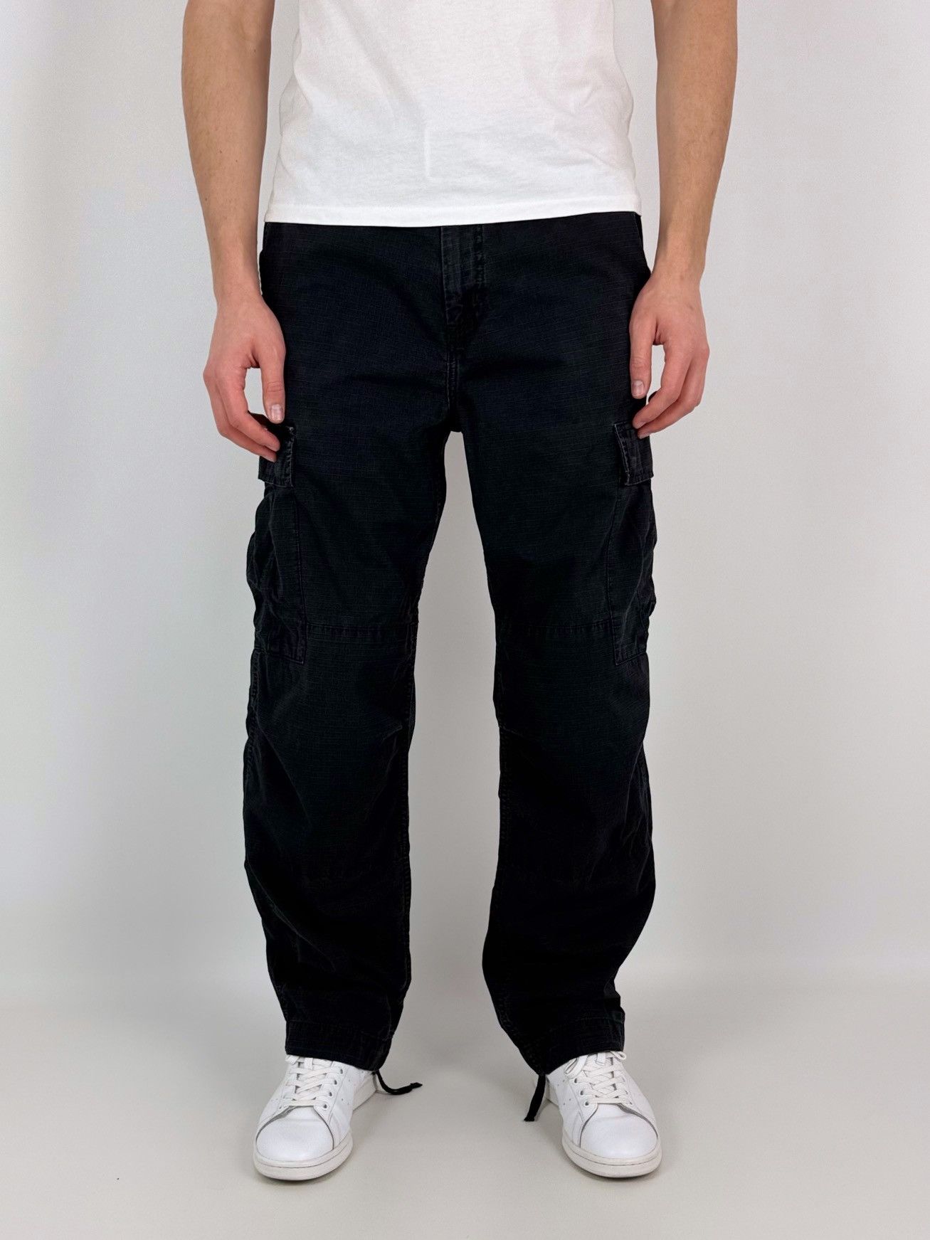 Carhartt Faded Carhartt Regular Cargo Black Pants Size US 34 / EU 50 - 1 Thumbnail