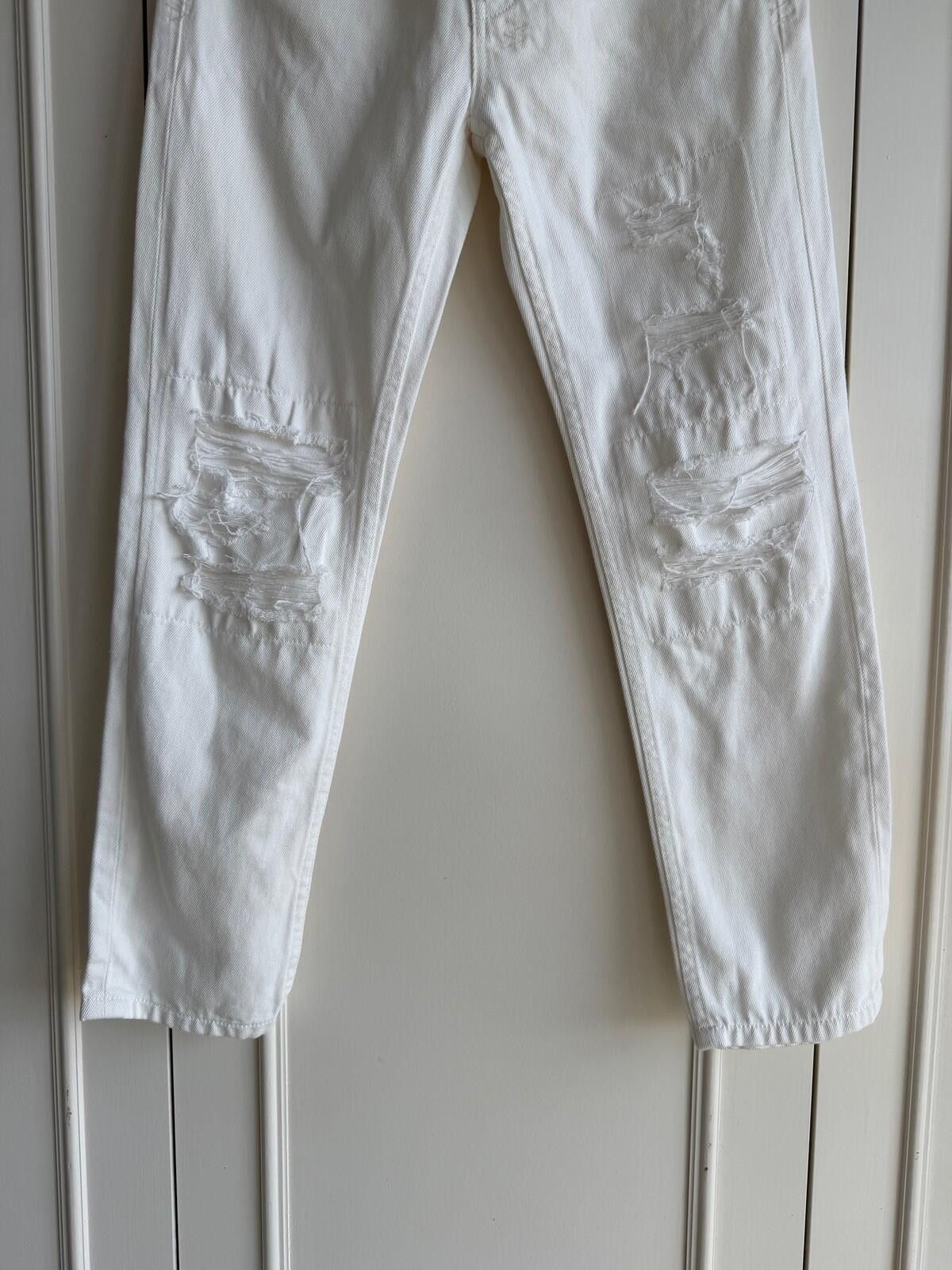 Ksubi new ksubi womens denim jeans nine o white trashed blanc 26 8 Size 26" / US 2 / IT 38 - 4 Thumbnail