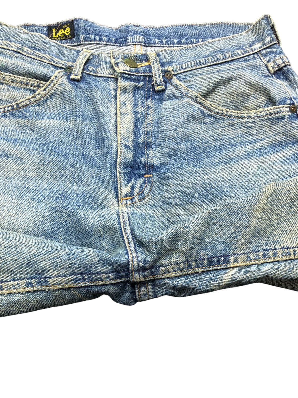 If Six Was Nine × Le Grande Bleu (L.G.B.) × Lee Vintage Lee Riders Distressed Jeans Made in USA Size US 30 / EU 46 - 5 Thumbnail
