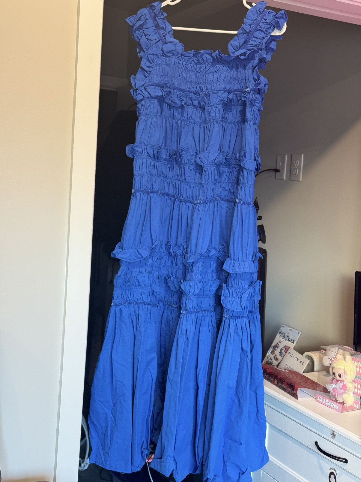 Other PERNA - Deep Blue Ruffle Dress Size S / US 4 / IT 40 - 2 Thumbnail