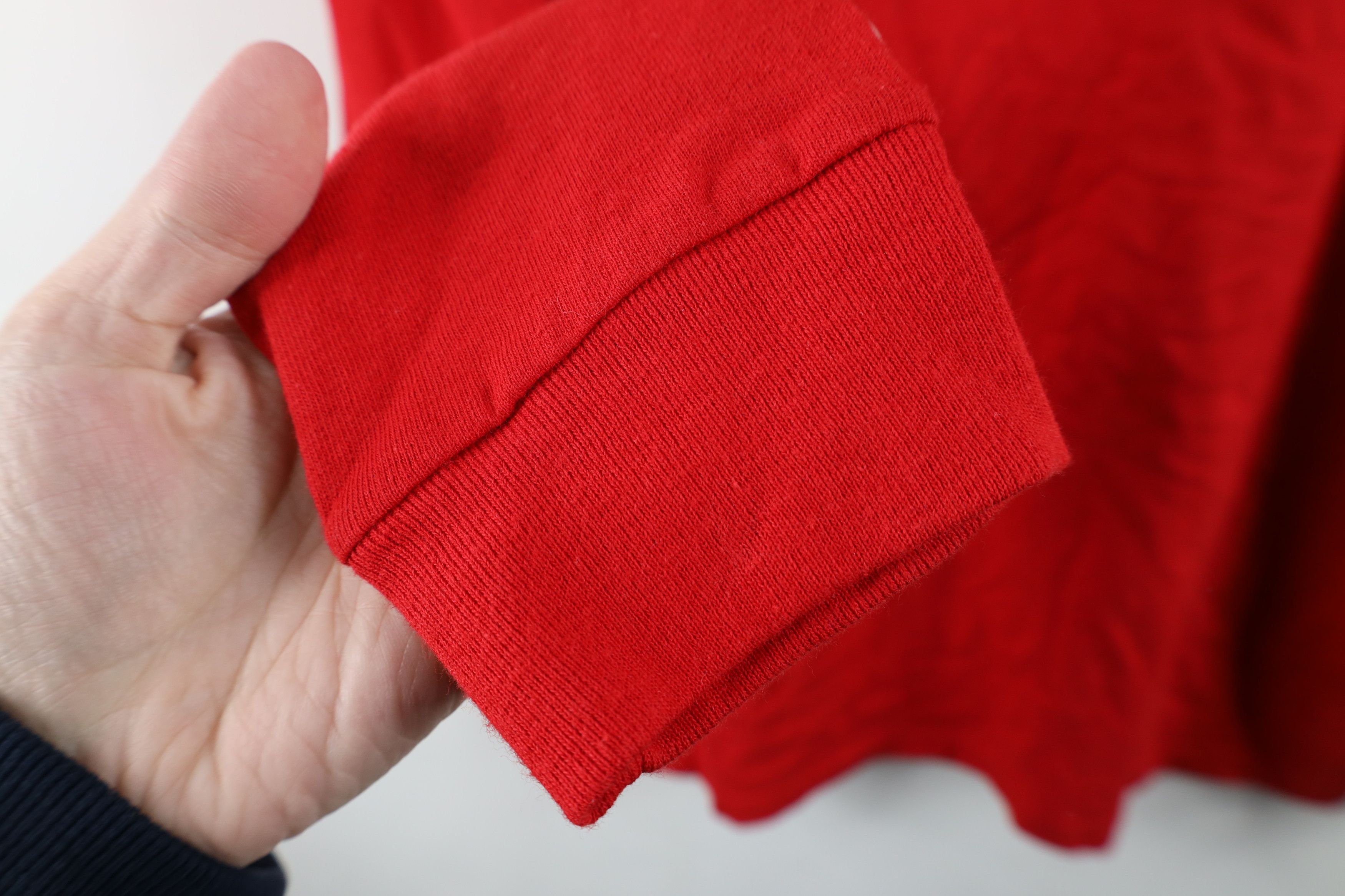 Nike Vintage Y2K Nike Swoosh Long Sleeve T-Shirt Red Cotton Size US M / EU 48-50 / 2 - 11 Thumbnail
