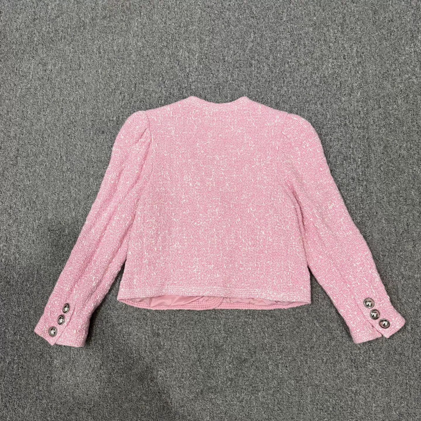 Miu Miu MIU MIU Pink Woven Coco-Style Blazer 38 Size XS / US 0-2 / IT 36-38 - 2 Thumbnail