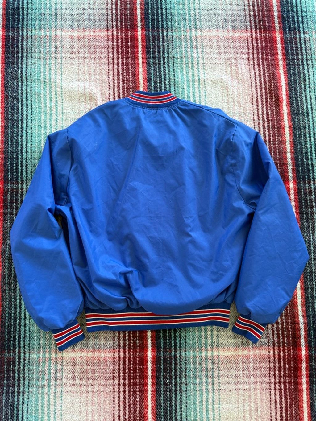 Howe 70s Howe Blue & Red Bomber Varsity Jacket L Size US L / EU 52-54 / 3 - 3 Thumbnail