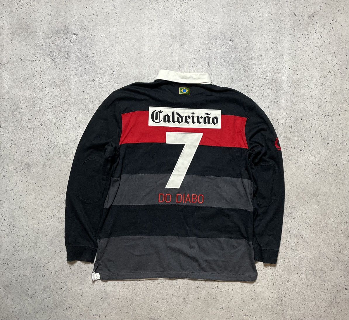 Nike Vintage Nike Caldeirao De Diabo Rugby Sweatshirt #7 Brazil Size US XXL / EU 58 / 5 - 2 Thumbnail