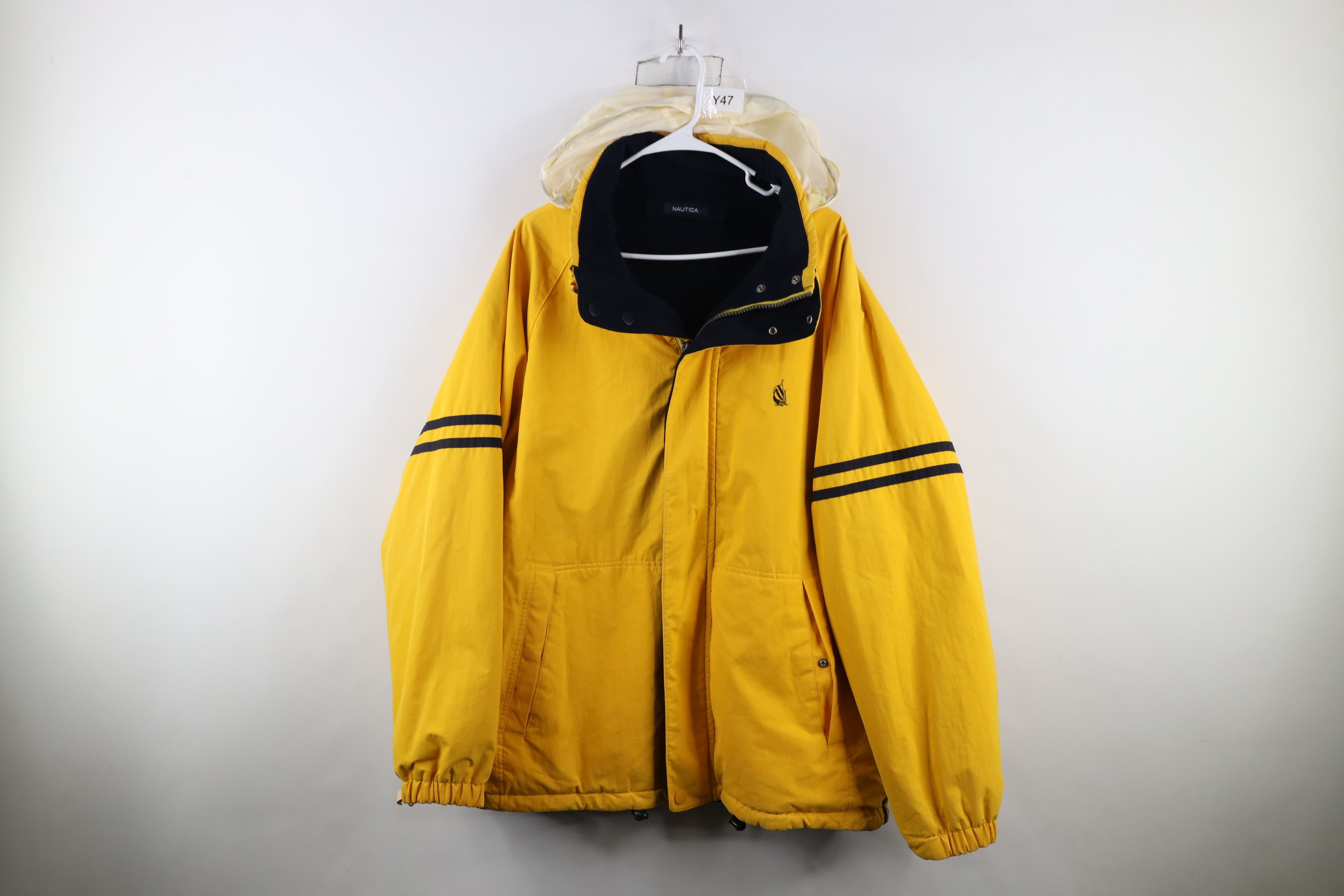 Nautica × Vintage Vintage 90s Nautica Reversible Hooded Sailing Jacket Coat Size US XL / EU 56 / 4 - 9 Thumbnail