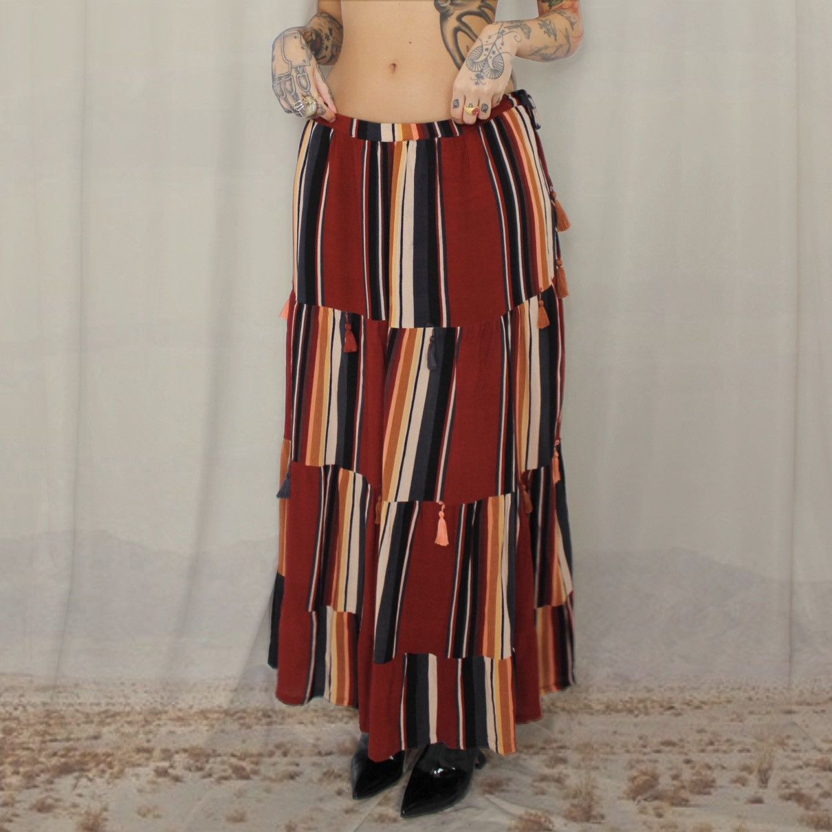 Other 🪇STRIPED MAXI SKIRT🪇 Size 27" / US 4 / IT 40 - 2 Thumbnail