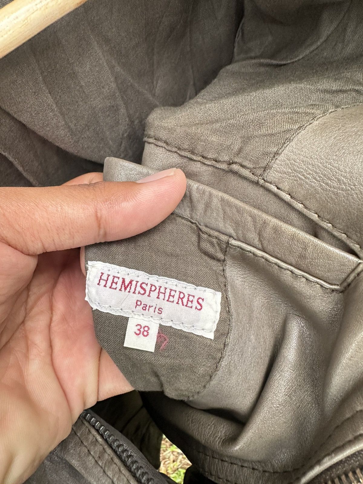 Vintage 👹Vintage Hemispheres Paris Leather Jacket Size US S / EU 44-46 / 1 - 9 Thumbnail