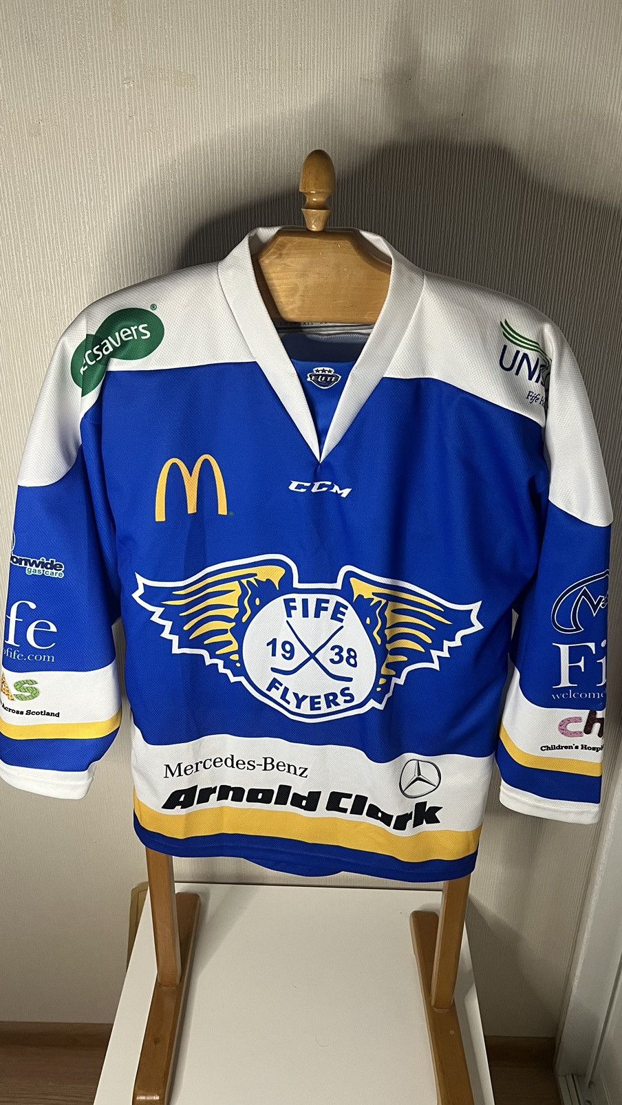 Ccm × NHL Rare Fife Flyers EIHL Denis Gauthier CCM jersey Size US S / EU 44-46 / 1 - 1 Thumbnail