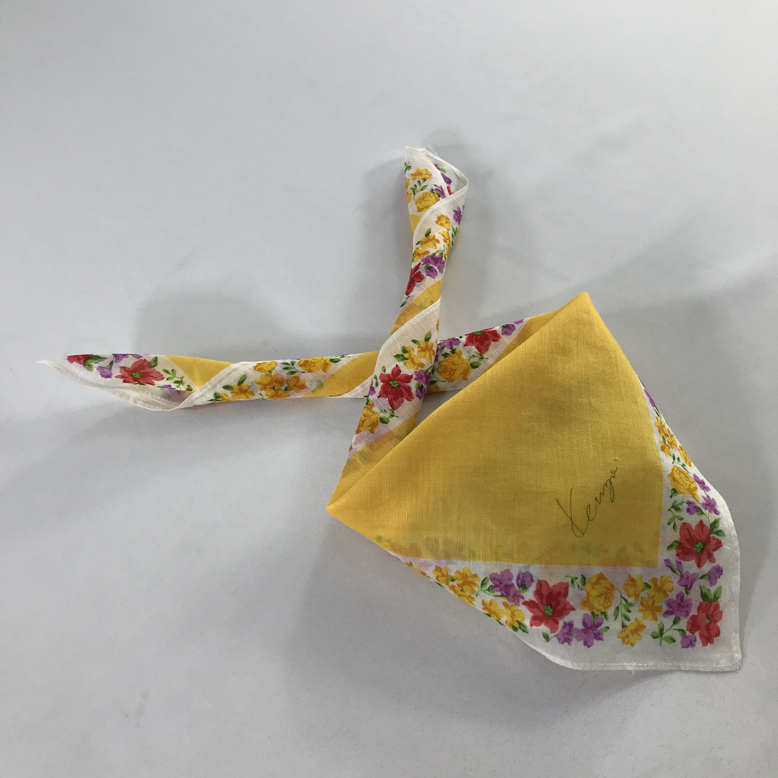 Kenzo × Vintage Kenzo Bandana / Handkerchief / Neckerchief - S1093 Size ONE SIZE - 4 Thumbnail