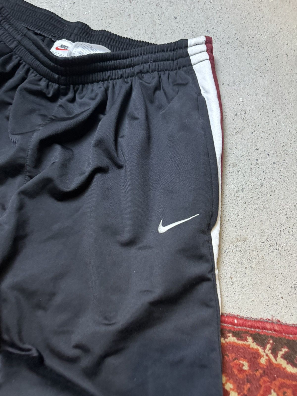 Nike × Vintage Vintage Y2K Nike Swoosh Logo Stripe Track Baggy Pants Size US 36 / EU 52 - 3 Thumbnail
