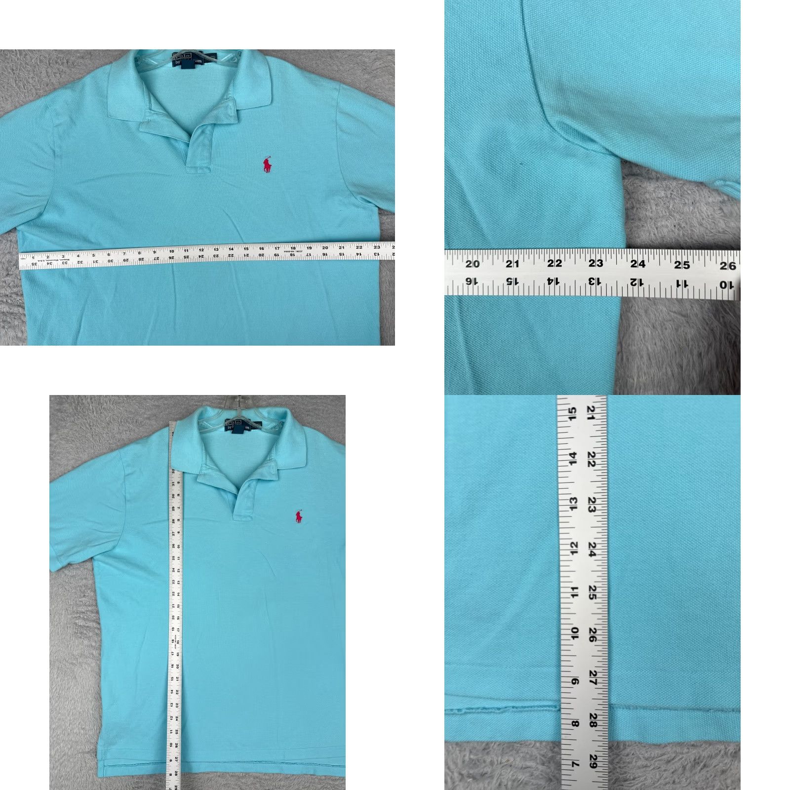 Ralph Lauren VINTAGE Polo Ralph Lauren Polo Shirt Adult XL Blue Short Sleeve Cotton Polo Shirt Polo Ralph Lauren Shirt Men Blue XL Size US XL / EU 56 / 4 - 8 Thumbnail