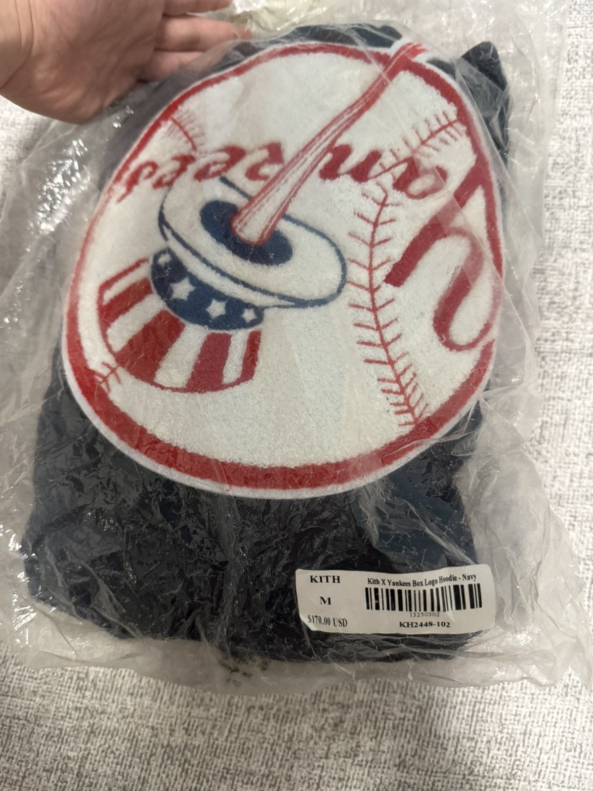 Kith × New York Yankees Kith for Major league baseball yankees box logo hoodie navy Size US M / EU 48-50 / 2 - 9 Thumbnail