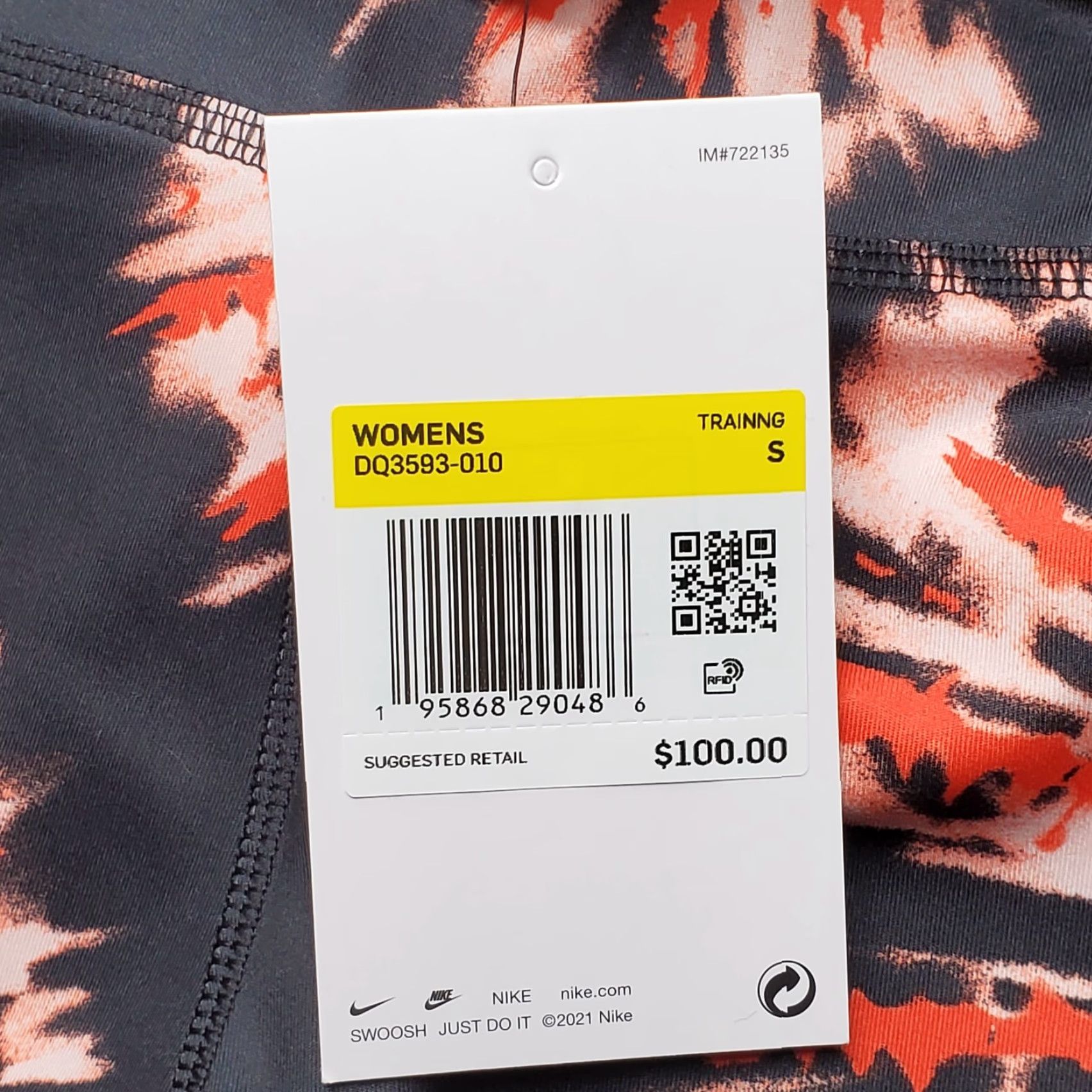 Nike Nike One Luxe Resort Mid Rise 7/8 Leggings Women's Size S Colorful Print DQ3593 Size 28" / US 6 / IT 42 - 2 Thumbnail