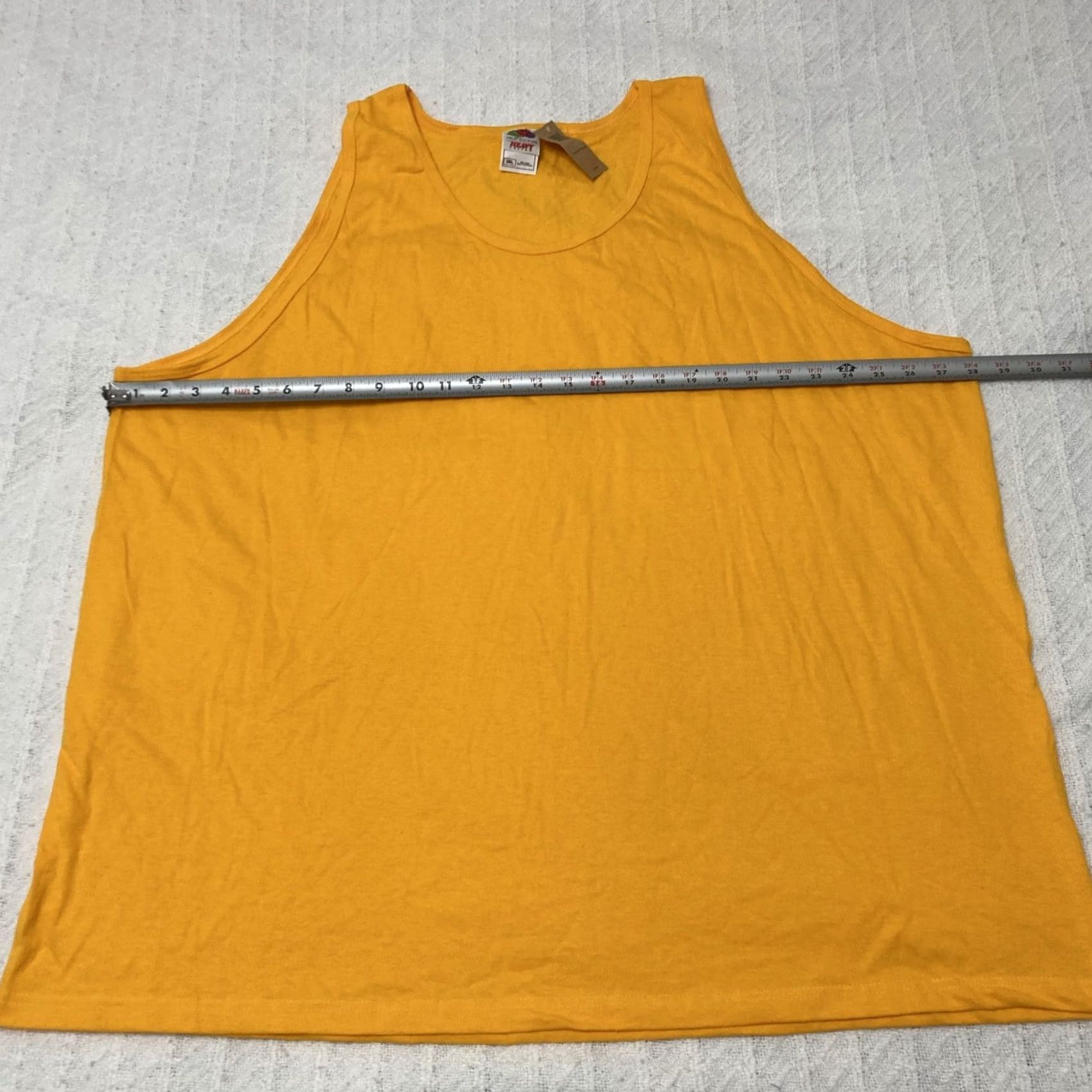 Fruit Of The Loom VINTAGE Fruit Of The Loom Tank Top Cotton Men’s Sleeveless Yellow 3XL NWT Deadstock Shirt Men 3XL Size US XXL / EU 58 / 5 - 3 Thumbnail